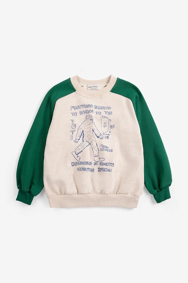 Кофта детская хлопковая Bobo Choses Mr. Footish цвет бежевый