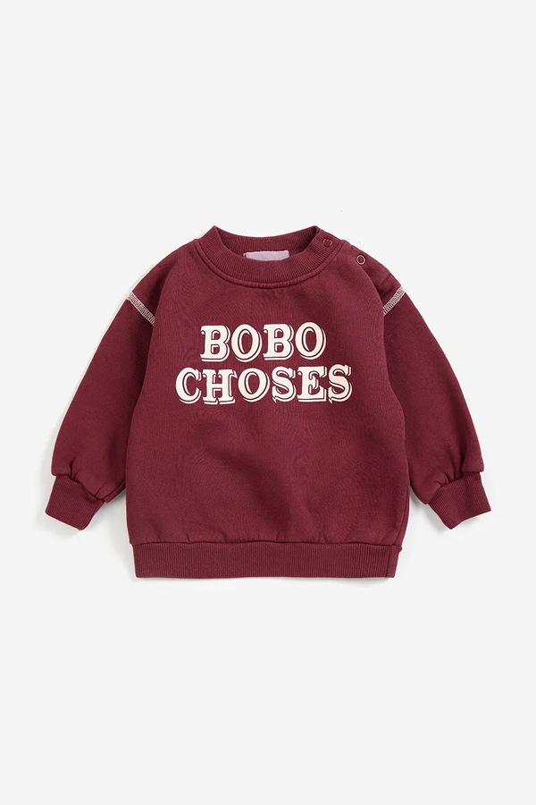 Кофта для младенцев хлопковая Bobo Choses цвет бордовый