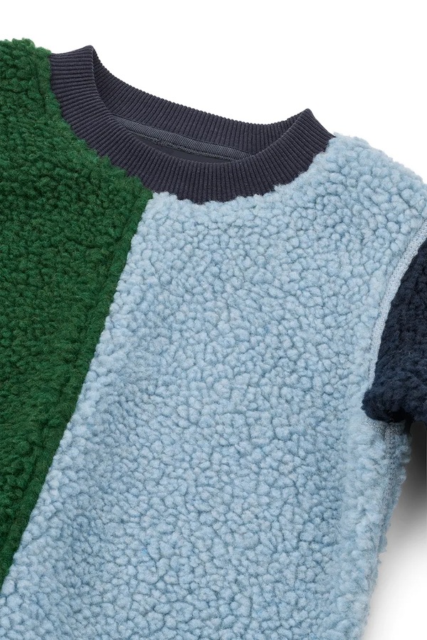 Кофта дитяча Liewood Ridley Pile Sweatshirt колір зелений фото 3