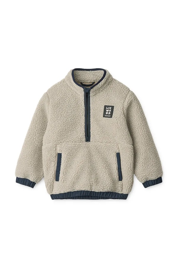 Кофта дитяча флісова Liewood Balou Pile Sweatshirt колір бежевий