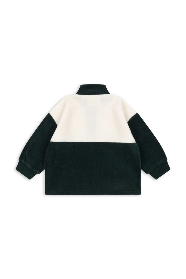 Кофта дитяча флісова Konges Sløjd TAVI HALF ZIP GRS колір чорний фото 3