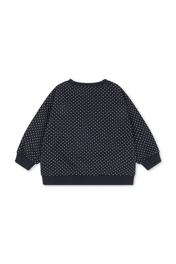 Кофта дитяча з бавовною Konges Sløjd LOU DOT SEQUIN SWEAT SHIRT GOTS колір чорний фото 2