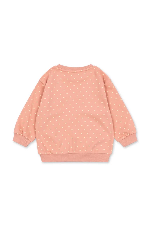 Кофта детская хлопковая Konges Sløjd SPOTTY SWEAT BLOUSE GOTS цвет розовый