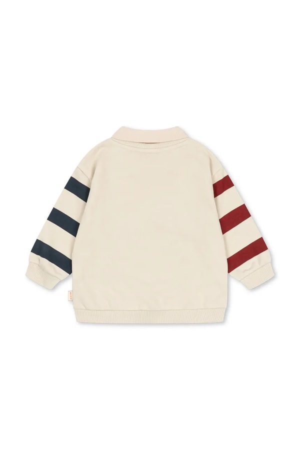 Кофта детская с хлопком Konges Sløjd SPOTTY SWEAT SHIRT GOTS цвет белый