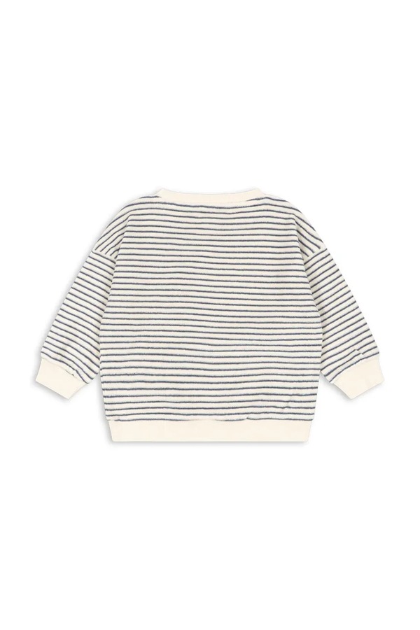 Кофта оверсайз детская хлопковая Konges Sløjd ITTY SWEAT SHIRT GOTS цвет белый