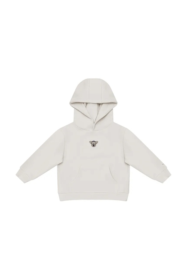 Кофта с капюшоном детская хлопковая с эластаном Donsje Herps Hoodie Ski Koala цвет белый