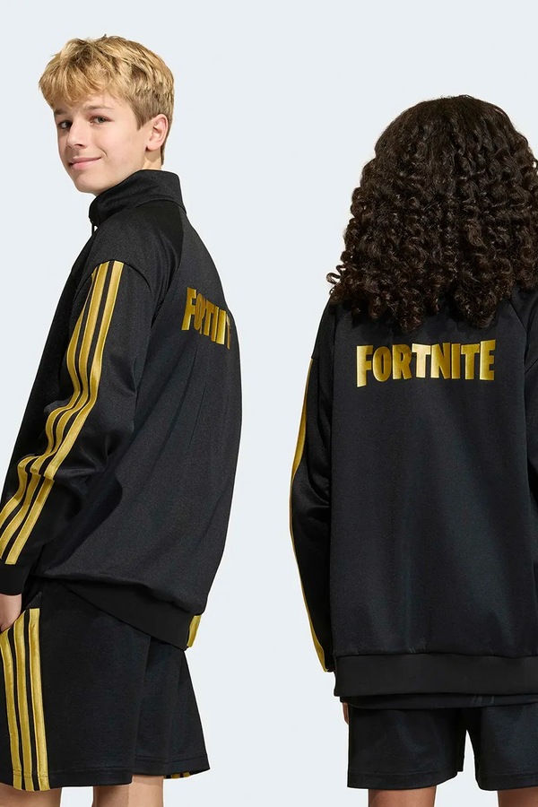Кофта на застежке детская adidas FORTNITE цвет черный фото 2