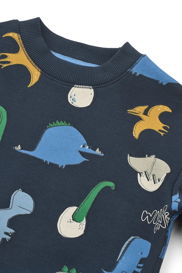 Кофта дитяча бавовняна Liewood Ridley Printed Sweatshirt колір темно-синій фото 2