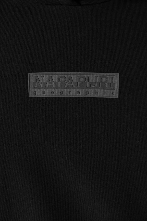 Кофта з капюшоном дитяча з бавовною Napapijri B-NEW BOX LOGO H W колір чорний фото 4