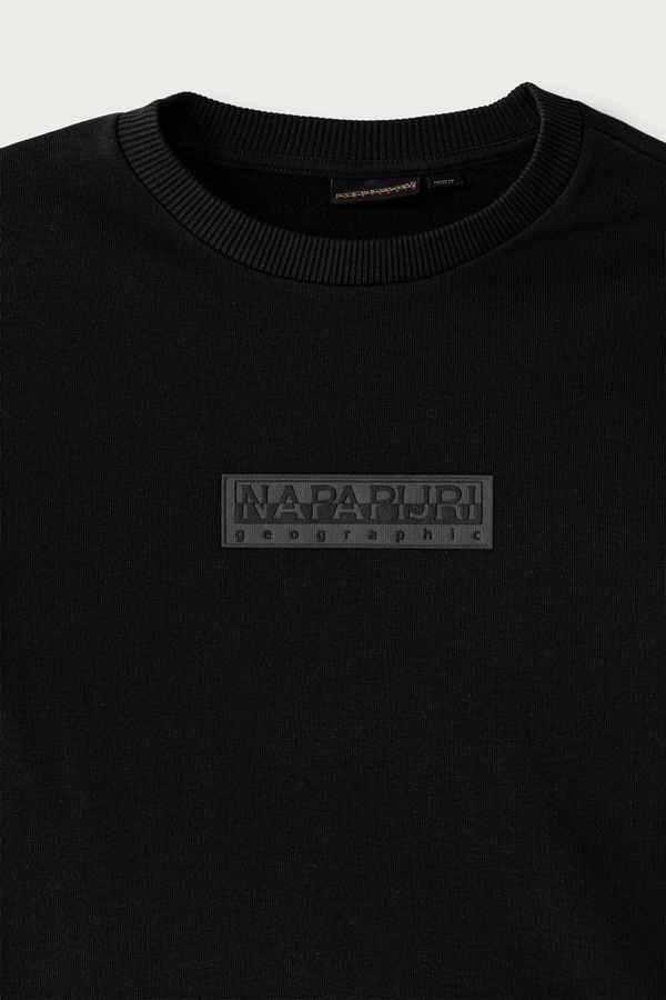Кофта дитяча з бавовною Napapijri B-NEW BOX LOGO C W колір чорний фото 2