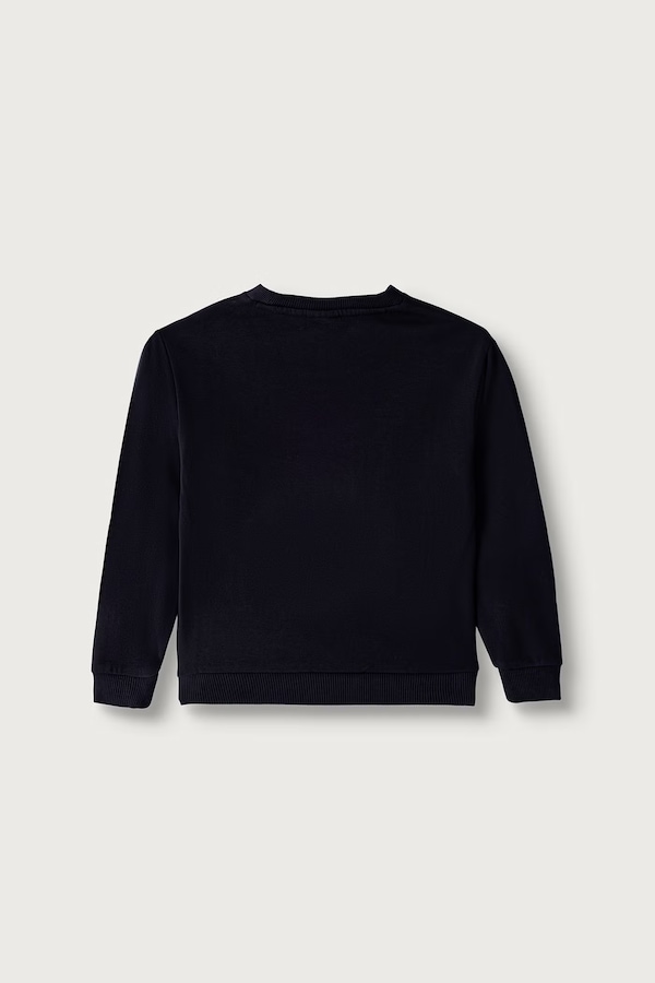 Кофта дитяча з бавовною Napapijri B-NEW BOX LOGO C W колір темно-синій