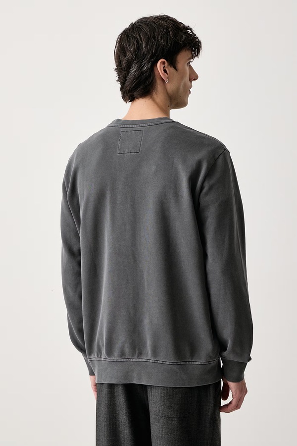 Кофта чоловіча бавовняна G-Star Logo overdyed r колір сірий фото 3