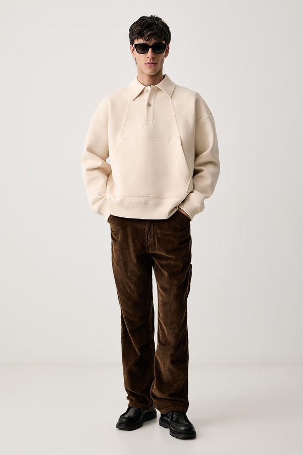 Кофта чоловіча G-Star Scupa polo collar loose колір бежевий фото 2