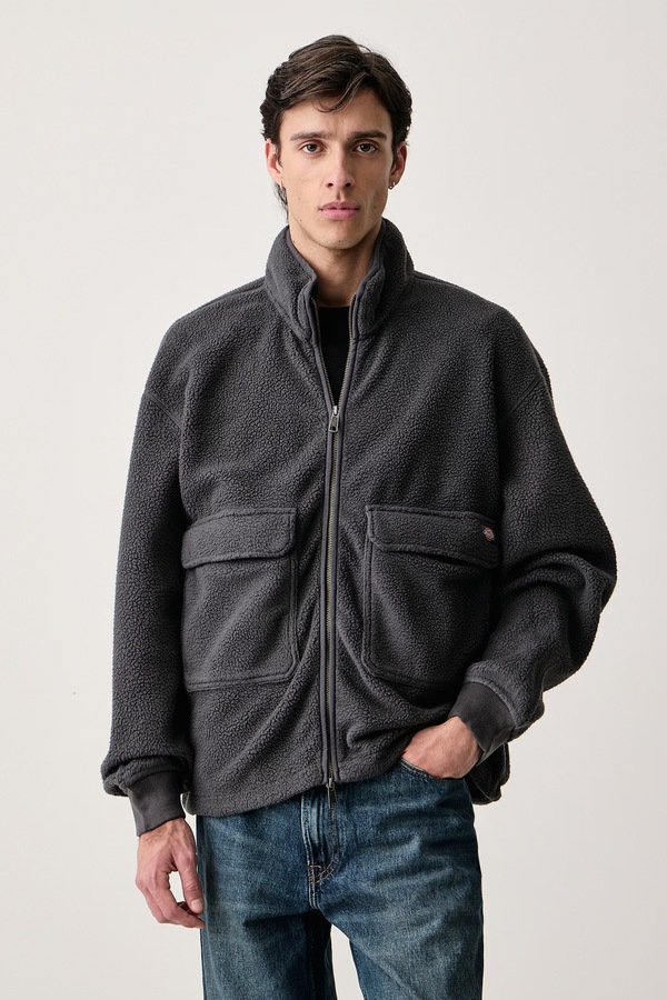 Кофта чоловіча флісова Dickies колір сірий