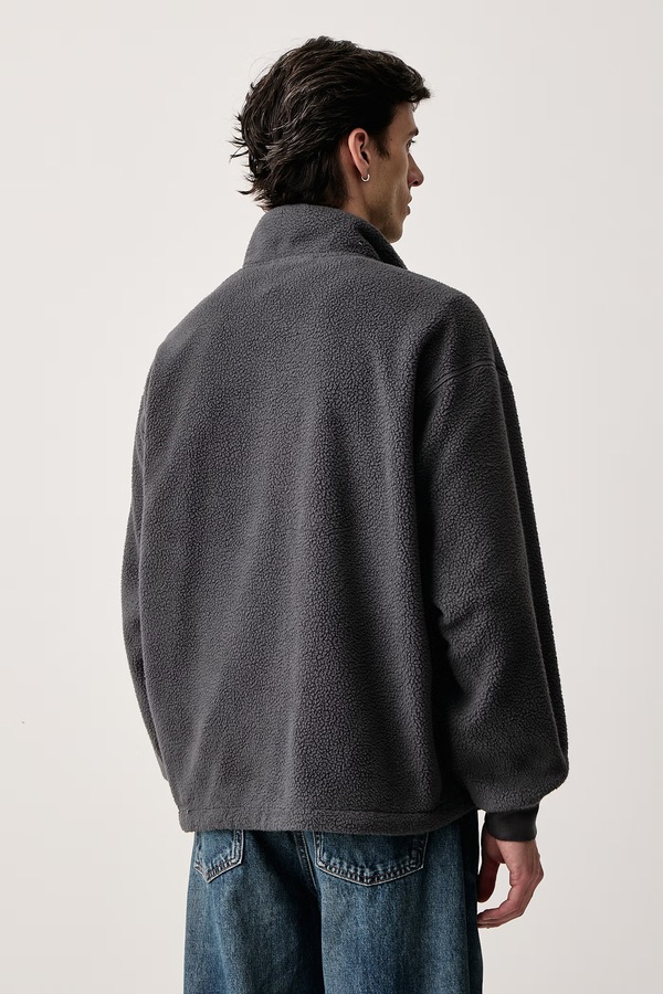 Кофта чоловіча флісова Dickies колір сірий фото 3