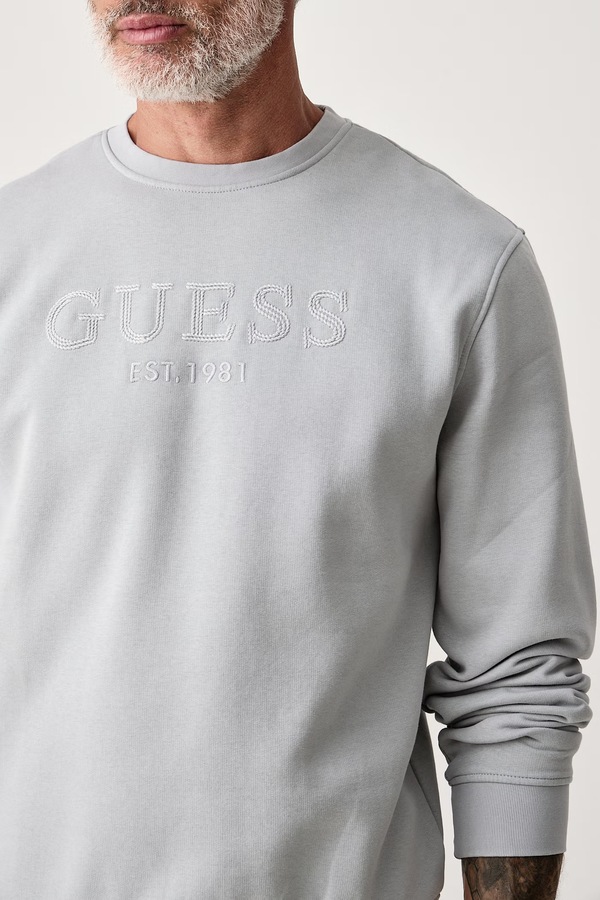 Кофта чоловіча з бавовною Guess колір блакитний фото 3