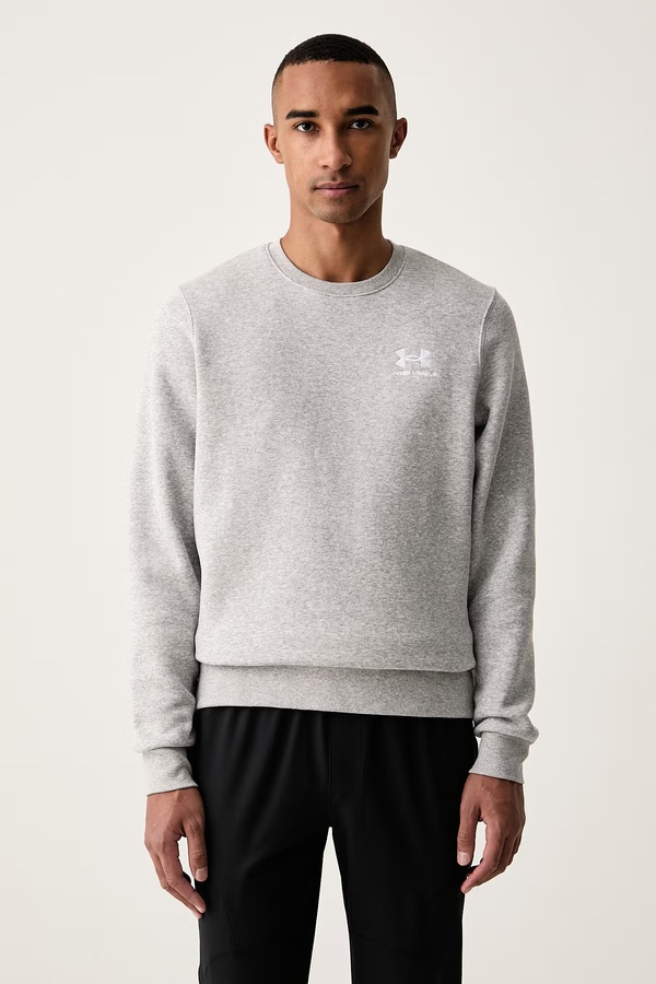 Кофта чоловіча з бавовною Under Armour Essential Fleece колір сірий