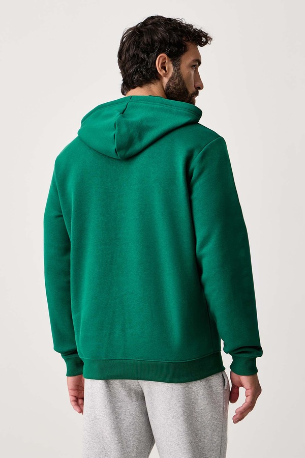 Кофта з капюшоном чоловіча з бавовною Under Armour Rival колір зелений фото 3