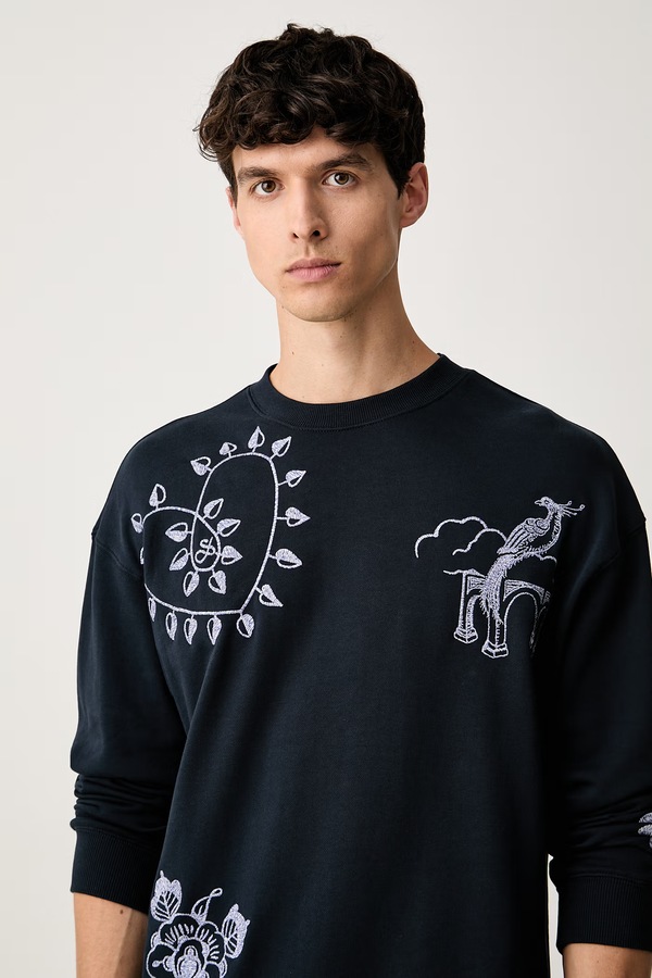 Кофта чоловіча бавовняна Scotch & Soda колір темно-синій фото 4