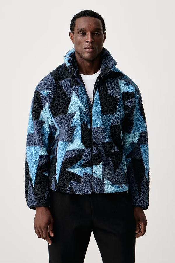Флісова кофта чоловіча Napapijri Fleece колір темно-синій