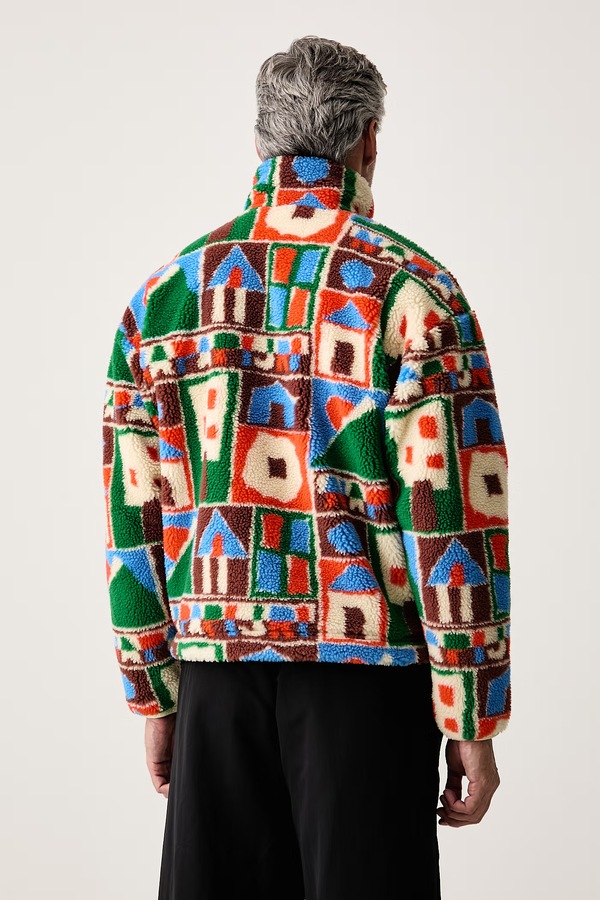 Флісова кофта чоловіча Napapijri Fleece колір барвистий фото 3