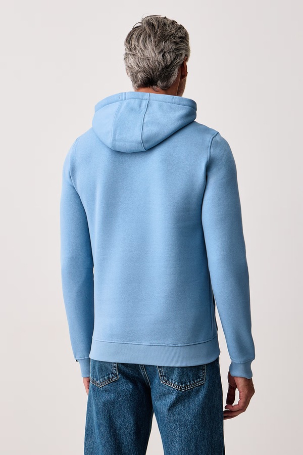 Кофта с капюшоном мужская с хлопком U.S. Polo Assn. LARGE DHM цвет голубой фото 2