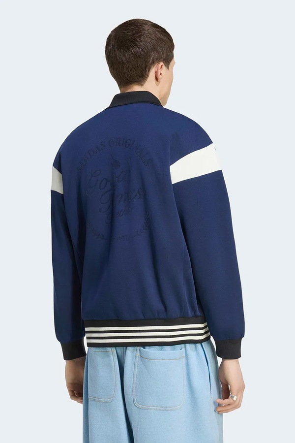 Кофта на застібці чоловіча adidas Originals колір блакитний фото 2