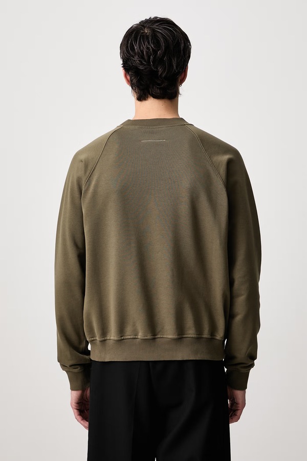 Кофта чоловіча з бавовною MM6 Maison Margiela колір зелений фото 3