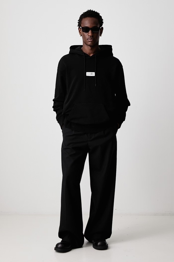 Кофта чоловіча бавовняна MM6 Maison Margiela колір чорний фото 2