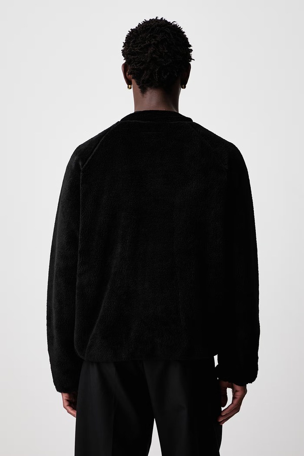 Кофта чоловіча флісова MM6 Maison Margiela колір чорний фото 2