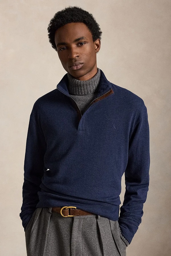 Кофта чоловіча Polo Ralph Lauren колір темно-синій