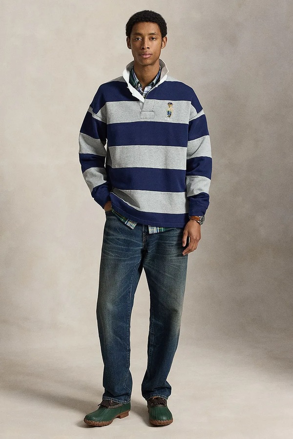 Кофта чоловіча з бавовною Polo Ralph Lauren колір темно-синій фото 3