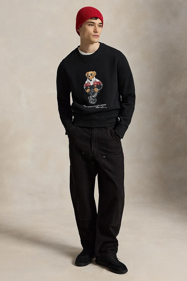 Кофта чоловіча з бавовною Polo Ralph Lauren колір чорний фото 3