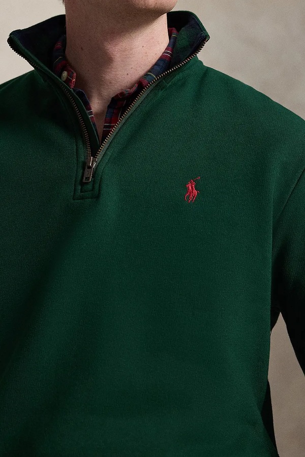 Кофта чоловіча бавовняна Polo Ralph Lauren колір зелений фото 4