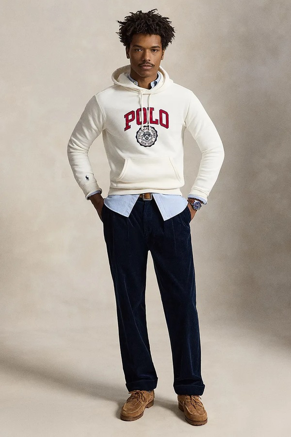 Кофта з капюшоном чоловіча з бавовною Polo Ralph Lauren колір сірий фото 3