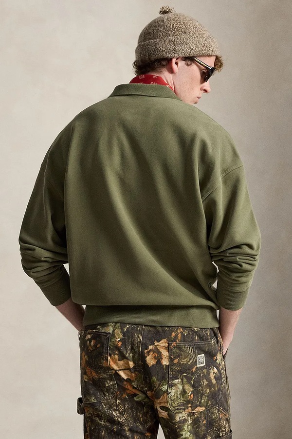 Поло чоловіче бавовняне Polo Ralph Lauren колір зелений
