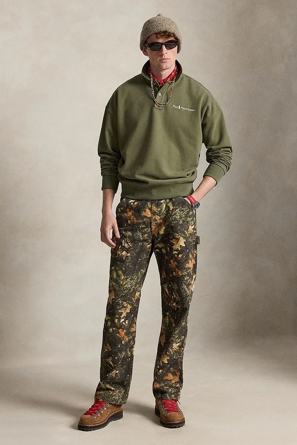 Поло чоловіче бавовняне Polo Ralph Lauren колір зелений фото 2
