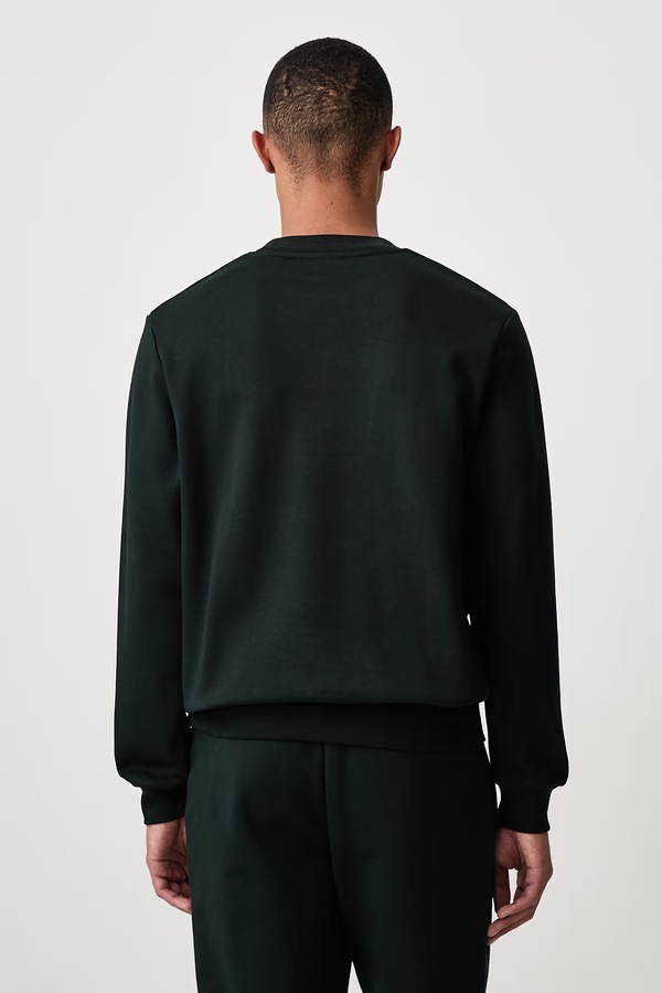 Кофта чоловіча бавовняна Lacoste колір зелений фото 2