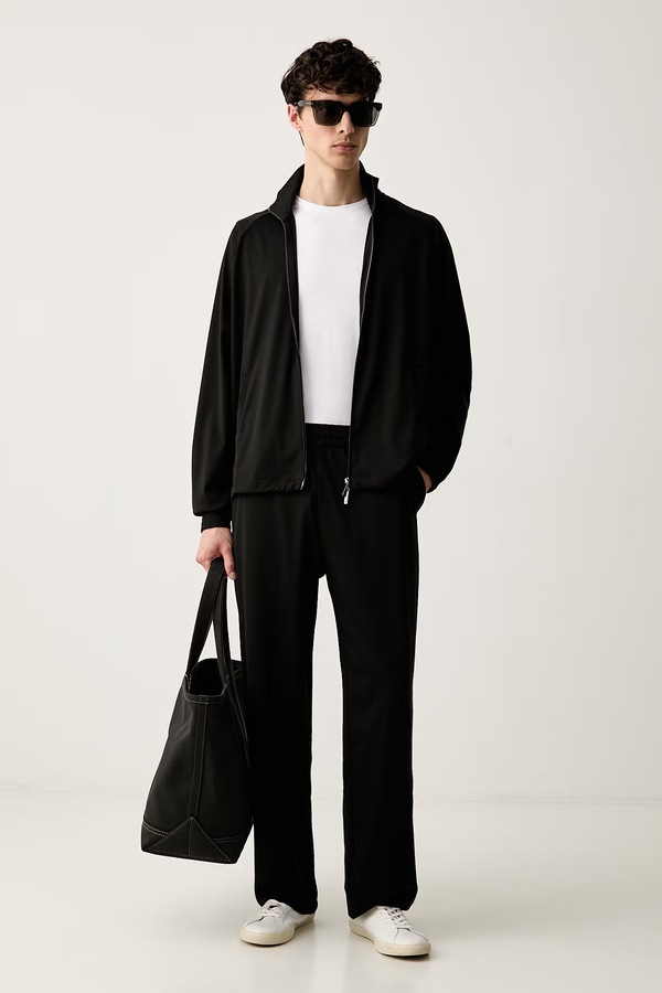 Кофта чоловіча з ліоцелем Emporio Armani колір чорний