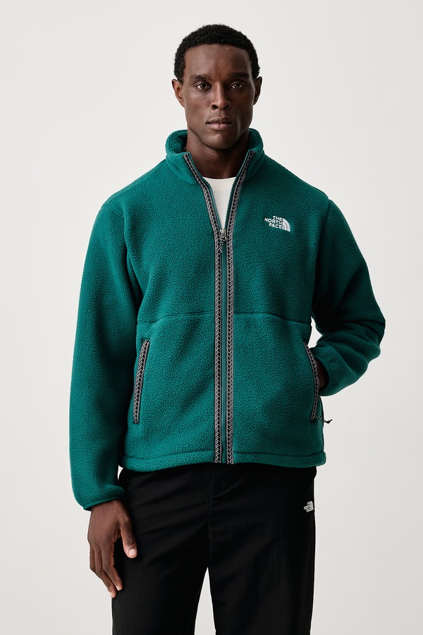 Кофта на застібці чоловіча флісова The North Face Fleeski Fz Jacket колір бірюзовий