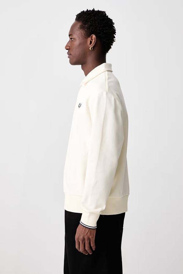Кофта чоловіча бавовняна Fred Perry колір бежевий фото 4