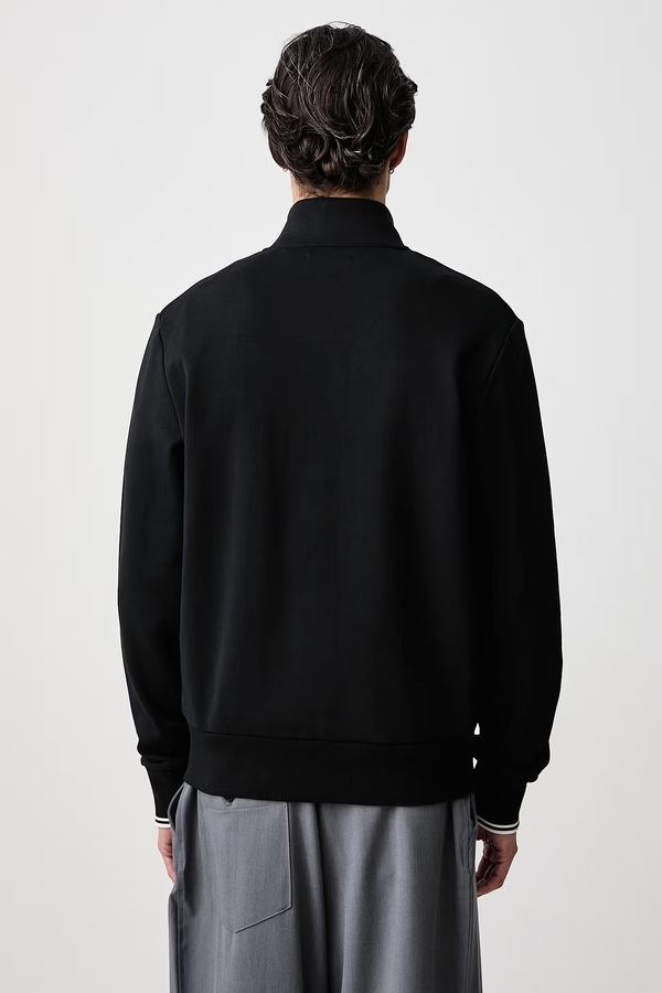 Кофта на застежке мужская хлопковая Fred Perry цвет черный фото 2