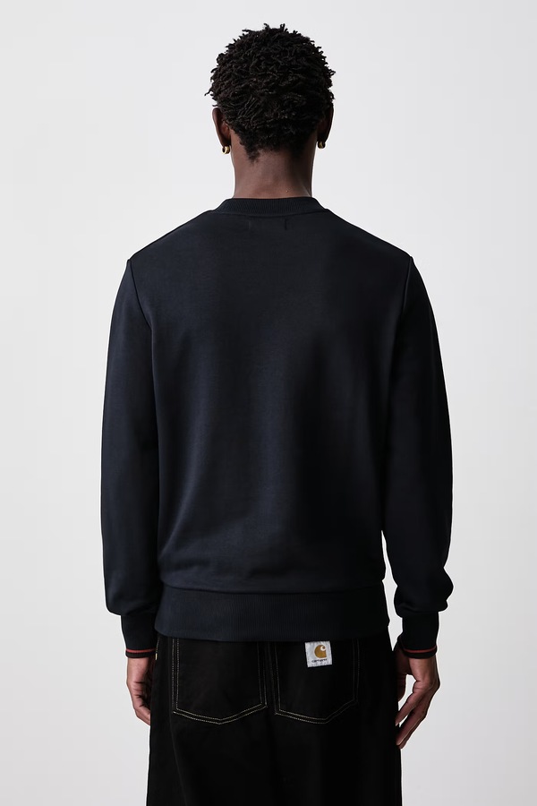 Кофта мужская хлопковая Fred Perry цвет темно-синий фото 2