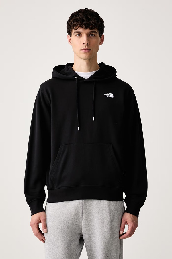 Кофта з капюшоном з бавовною The North Face Essential колір чорний