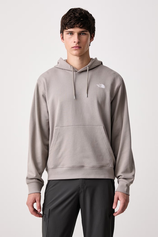 Кофта з капюшоном чоловіча з бавовною The North Face Essential колір бежевий