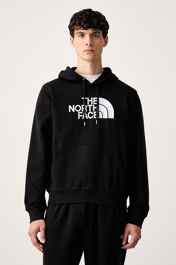 Кофта з капюшоном чоловіча з бавовною The North Face Essential колір чорний