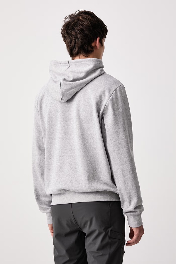 Кофта з капюшоном чоловіча з бавовною The North Face Evolution колір сірий фото 3