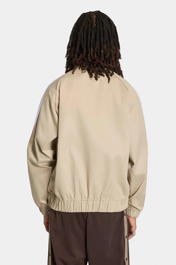 Кофта на застібці чоловіча adidas Originals SST Adicolor Classic Cotton Twill колір бежевий