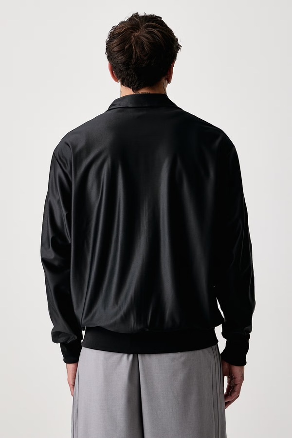 Кофта на застібці чоловіча adidas Originals Firebird Metallic колір чорний фото 2
