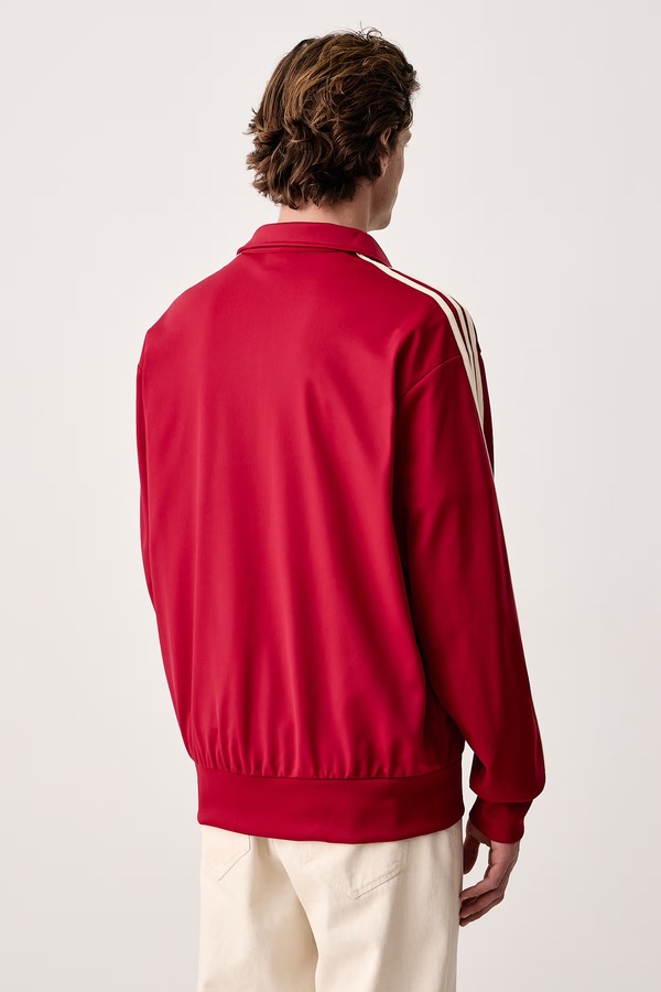 Кофта на застібці чоловіча adidas Originals Firebird колір червоний фото 2